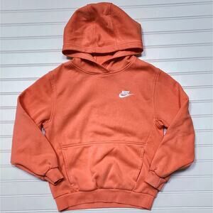 Nike All Kids Fit Sportswear Club Fleece Hoodie Size M LT Wild Mango